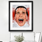 American Psycho Scream by Nikita Abakumov on GIANT ART - red digital painting