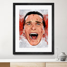 American Psycho Scream by Nikita Abakumov on GIANT ART - red digital painting