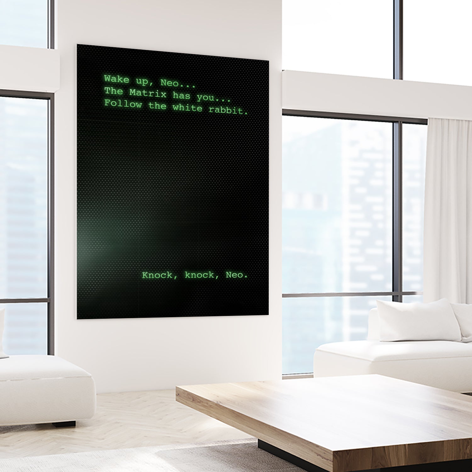 The Matrix Wake Up by Nikita Abakumov on GIANT ART - green digital painting