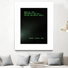 The Matrix Wake Up by Nikita Abakumov on GIANT ART - green digital painting