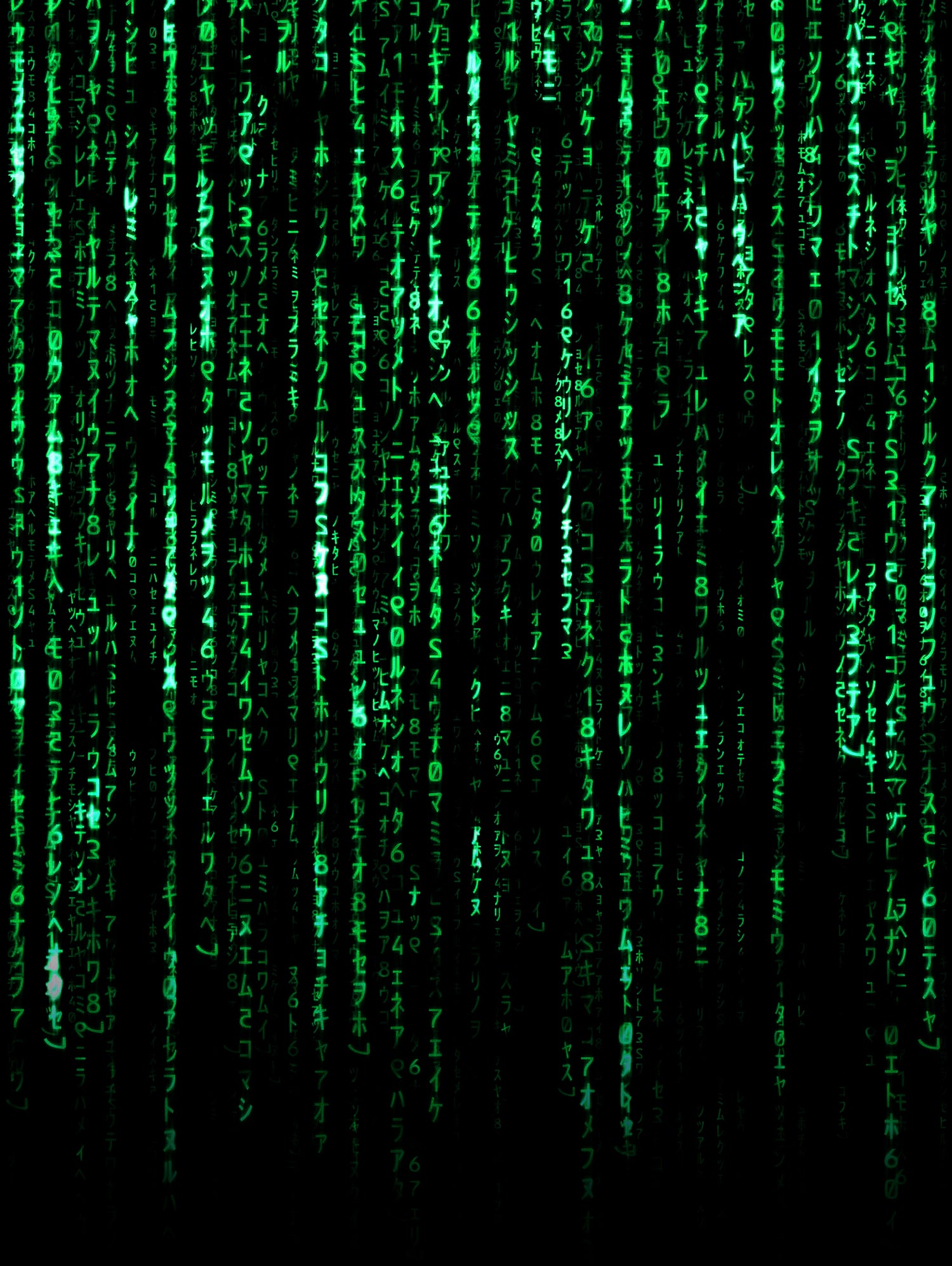 The Matrix Code by Nikita Abakumov on GIANT ART - green digital painting