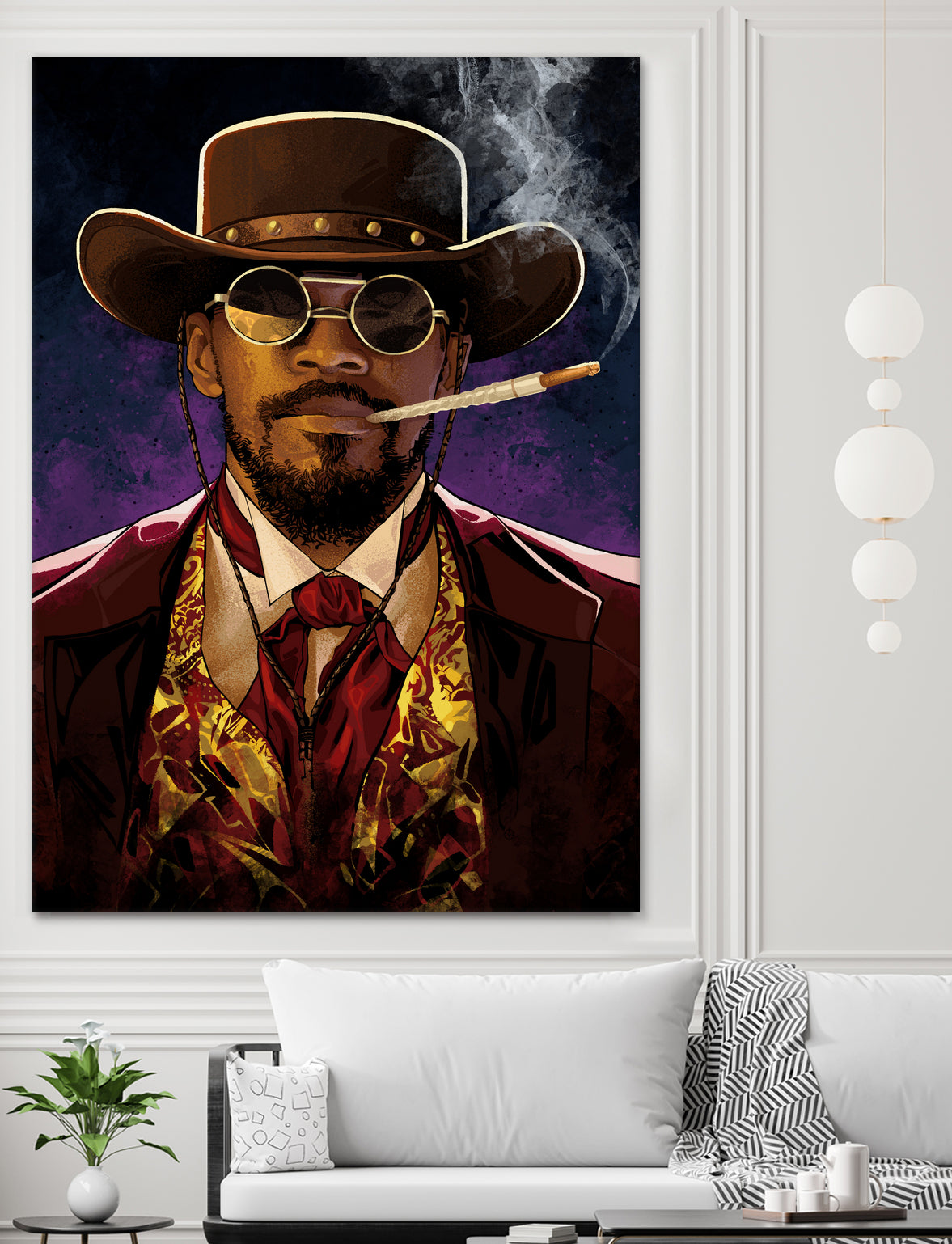 Django by Nikita Abakumov on GIANT ART - red digital painting