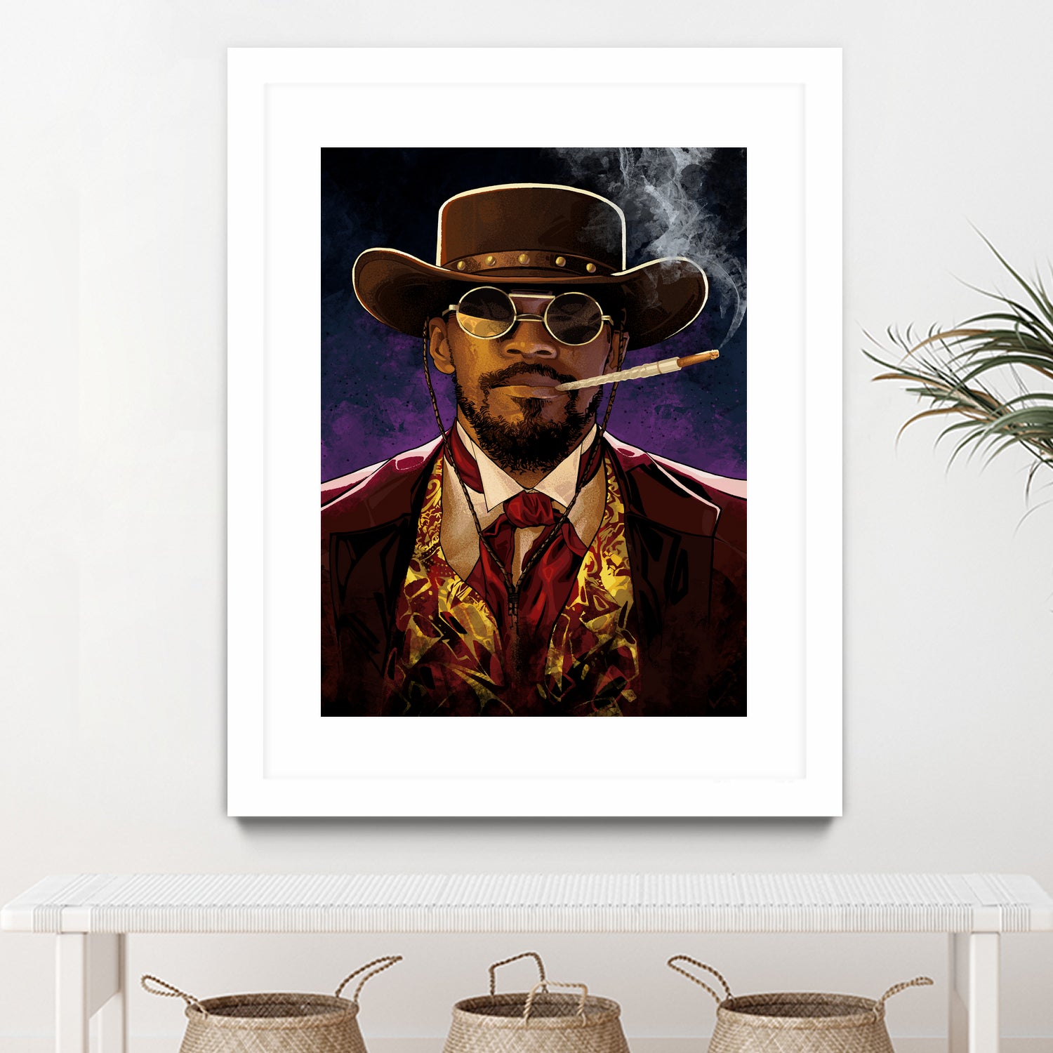 Django by Nikita Abakumov on GIANT ART - red digital painting