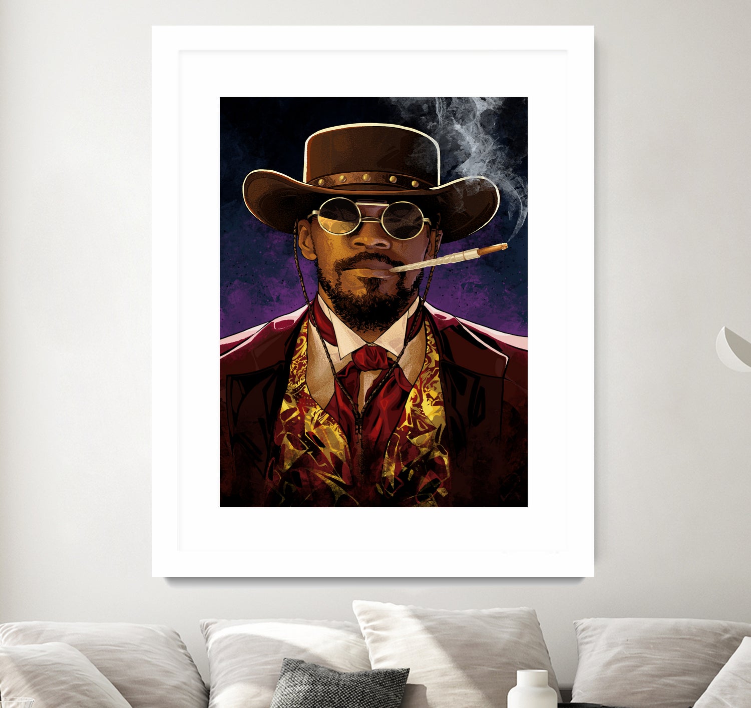 Django by Nikita Abakumov on GIANT ART - red digital painting