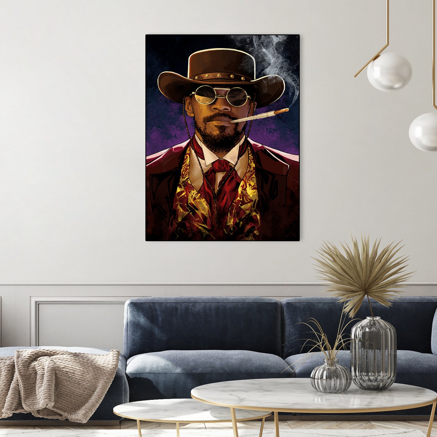 Django by Nikita Abakumov on GIANT ART - red digital painting