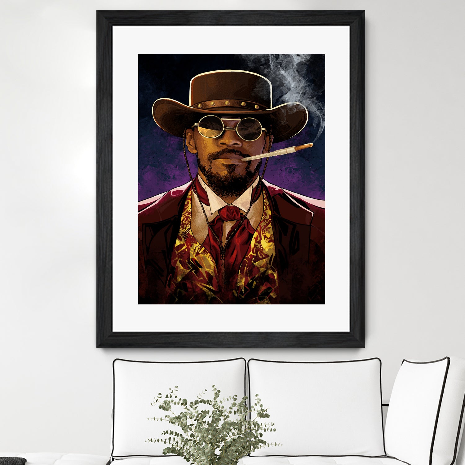 Django by Nikita Abakumov on GIANT ART - red digital painting