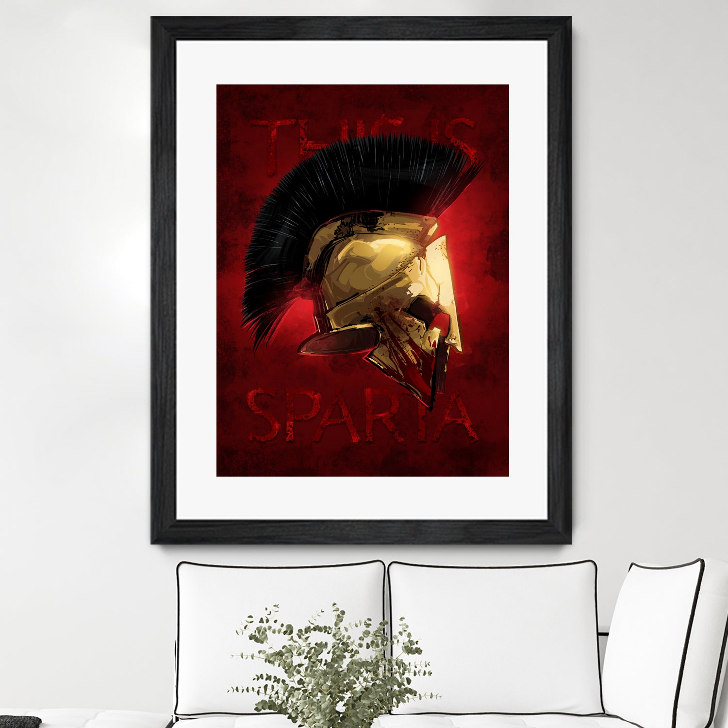 300 Spartan Helmet by Nikita Abakumov on GIANT ART - red digital painting