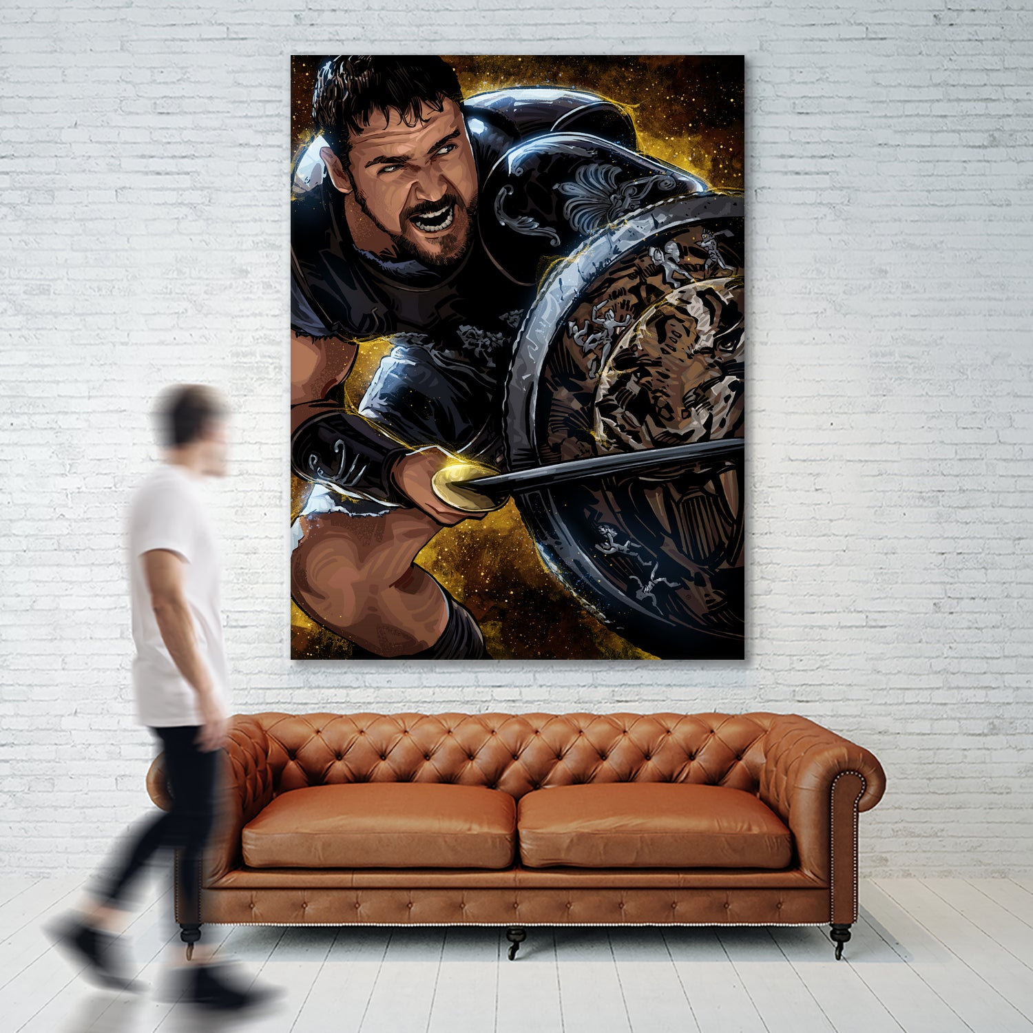 Gladiator by Nikita Abakumov on GIANT ART - brown digital painting