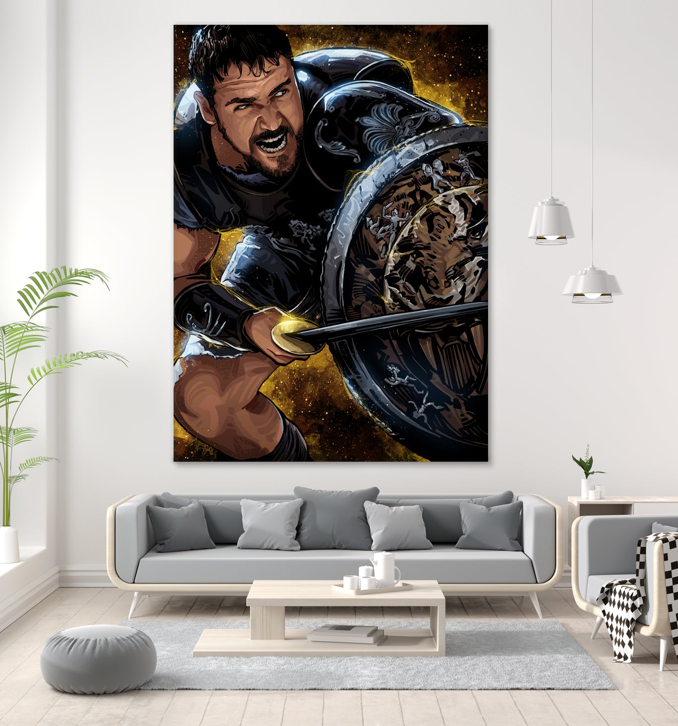 Gladiator by Nikita Abakumov on GIANT ART - brown digital painting