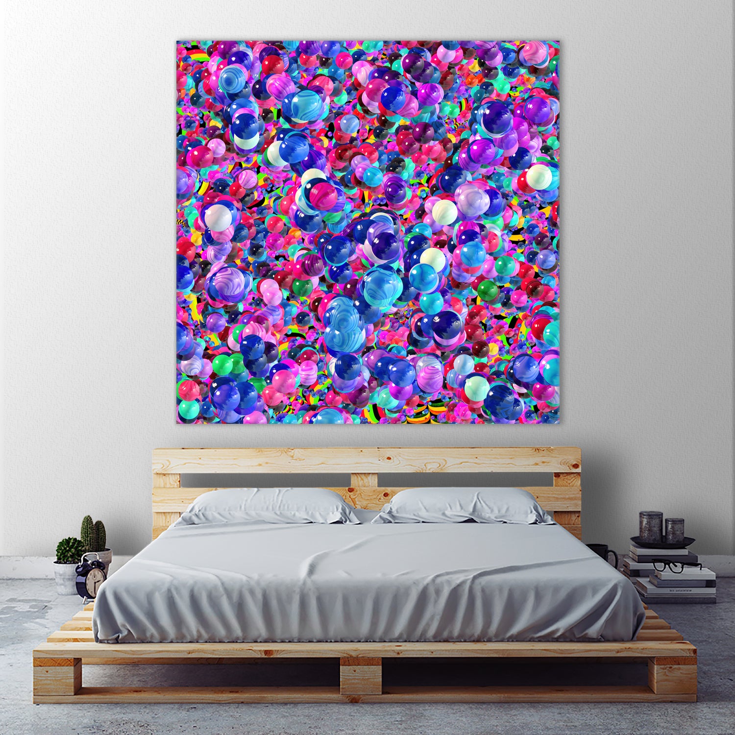 Marbles I by Tenyo Marchev on GIANT ART - fuchsia 3d art