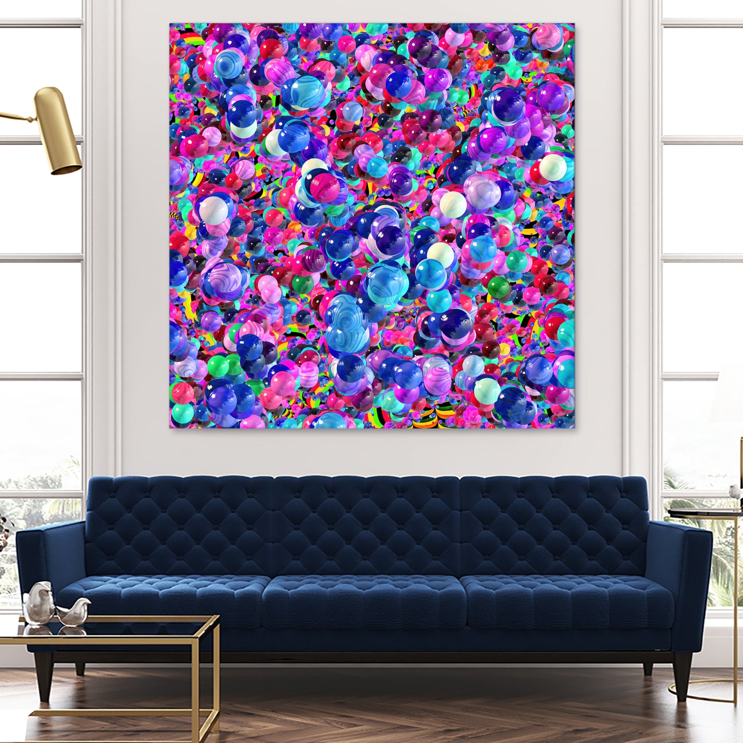 Marbles I by Tenyo Marchev on GIANT ART - fuchsia 3d art