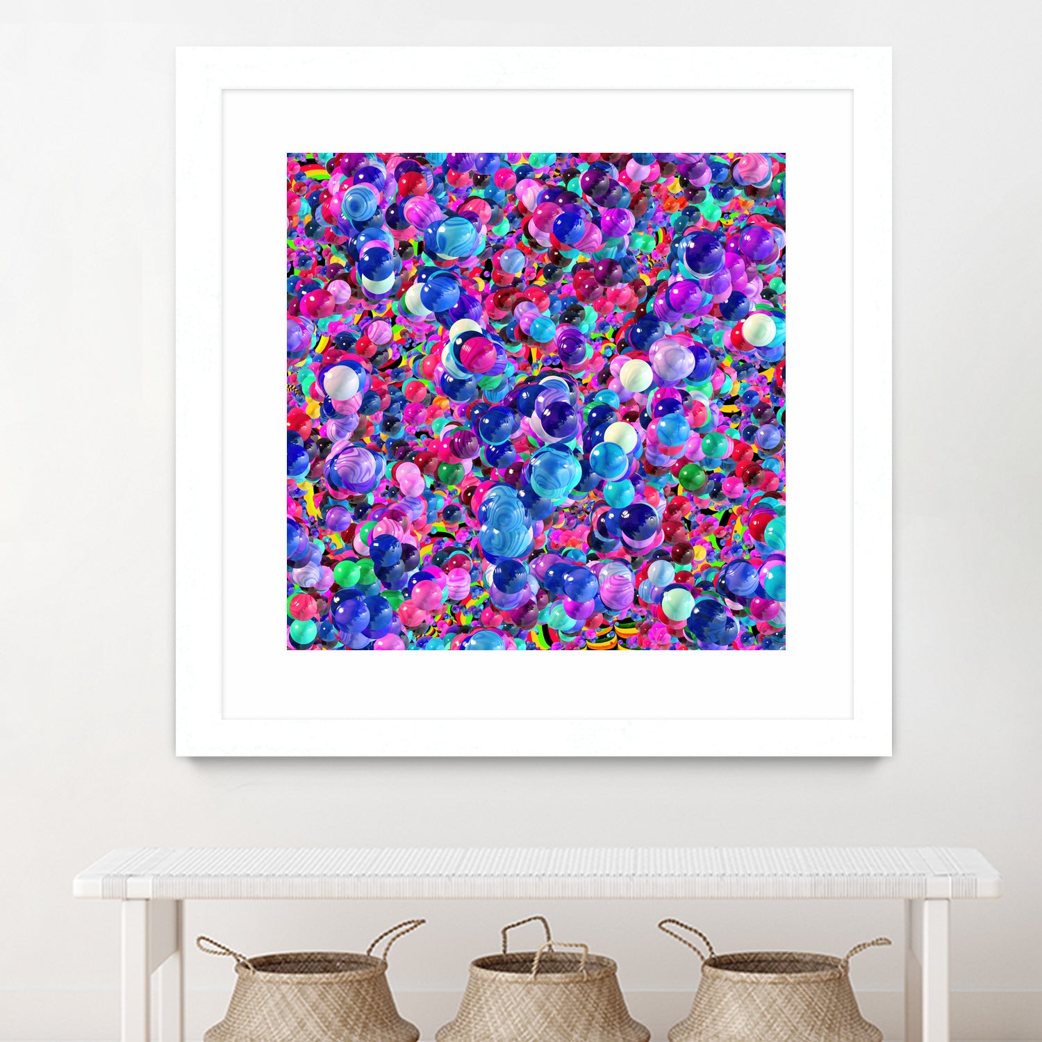 Marbles I by Tenyo Marchev on GIANT ART - fuchsia 3d art