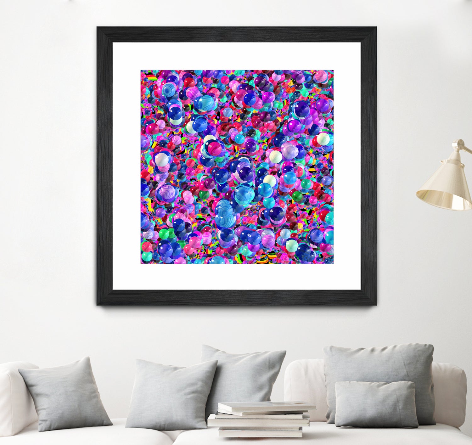 Marbles I by Tenyo Marchev on GIANT ART - fuchsia 3d art