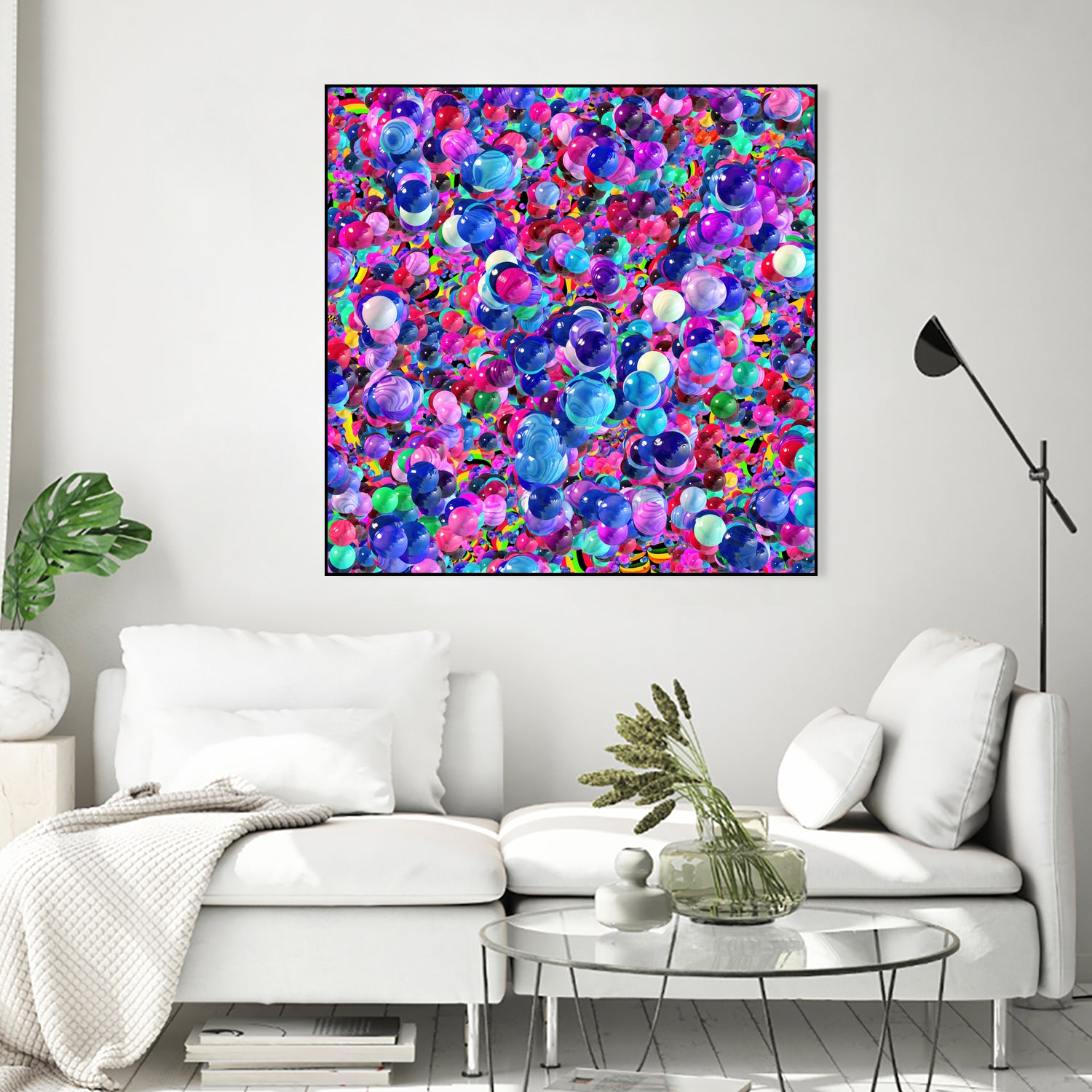 Marbles I by Tenyo Marchev on GIANT ART - fuchsia 3d art