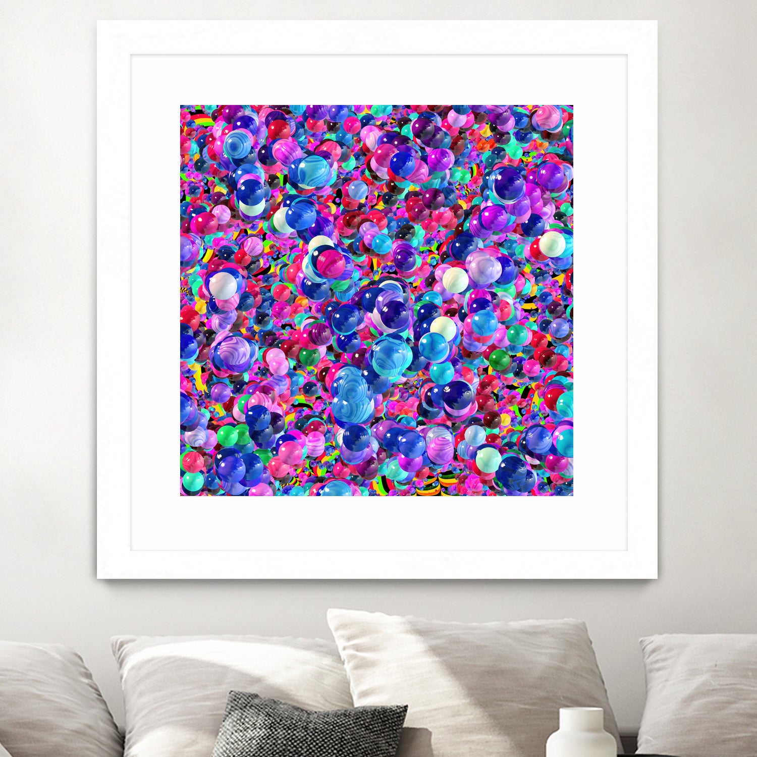 Marbles I by Tenyo Marchev on GIANT ART - fuchsia 3d art