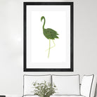 Flamingo by Olivia Lorot on GIANT ART - green photo illustration