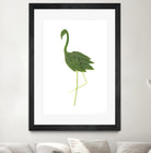 Flamingo by Olivia Lorot on GIANT ART - green photo illustration