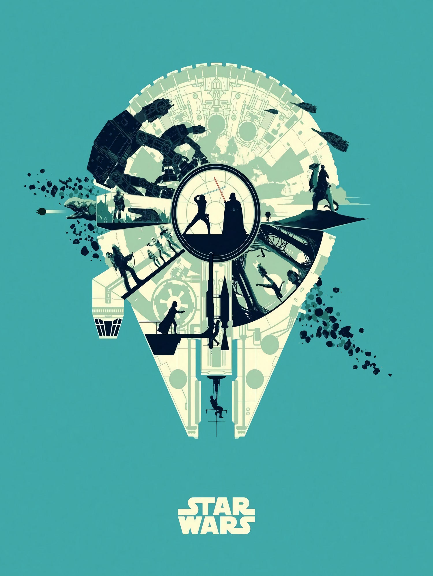 Star Wars by Movie Network on GIANT ART - white digital drawing