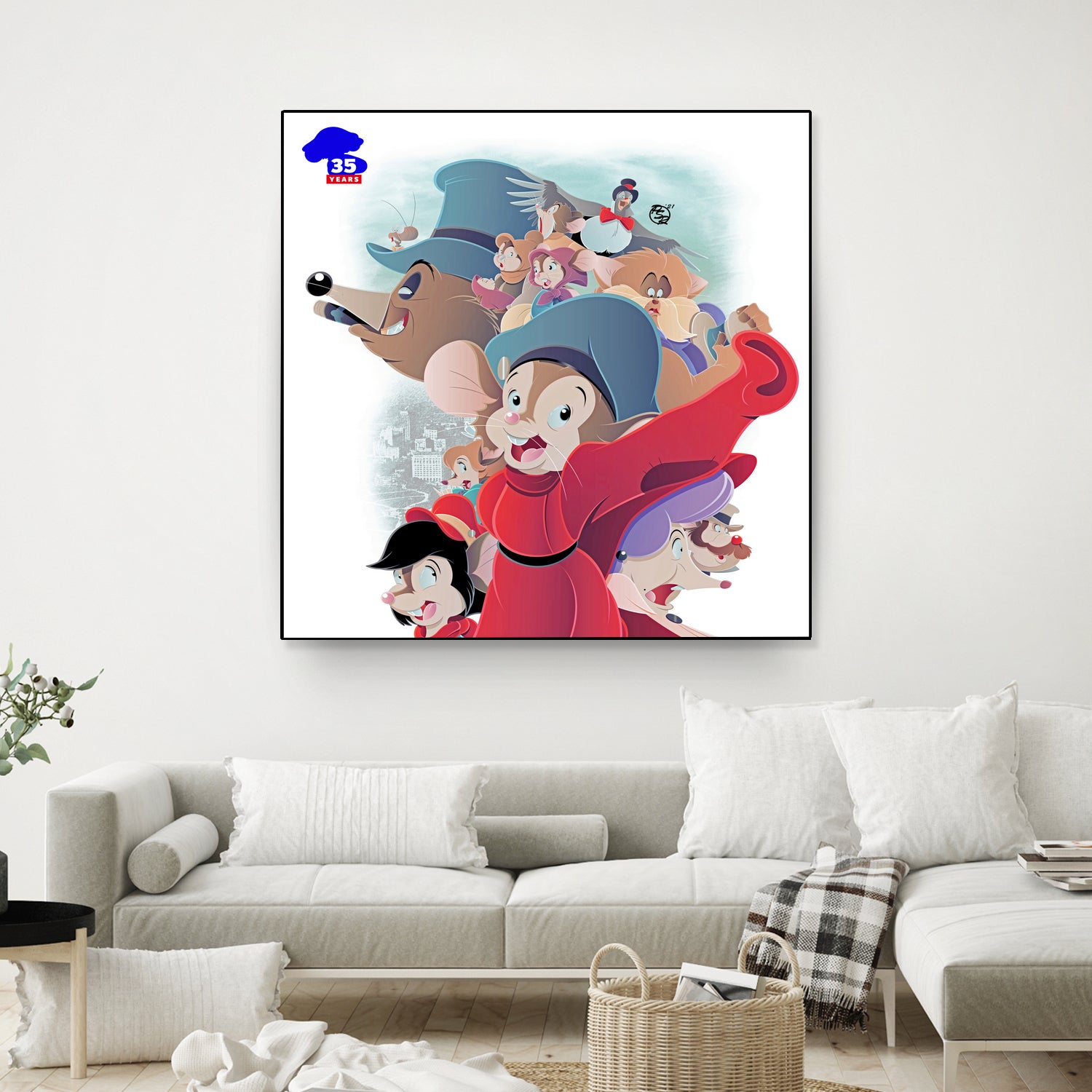 An American Tail - 35th Anniversary by Pierre Redmon on GIANT ART - white digital drawing