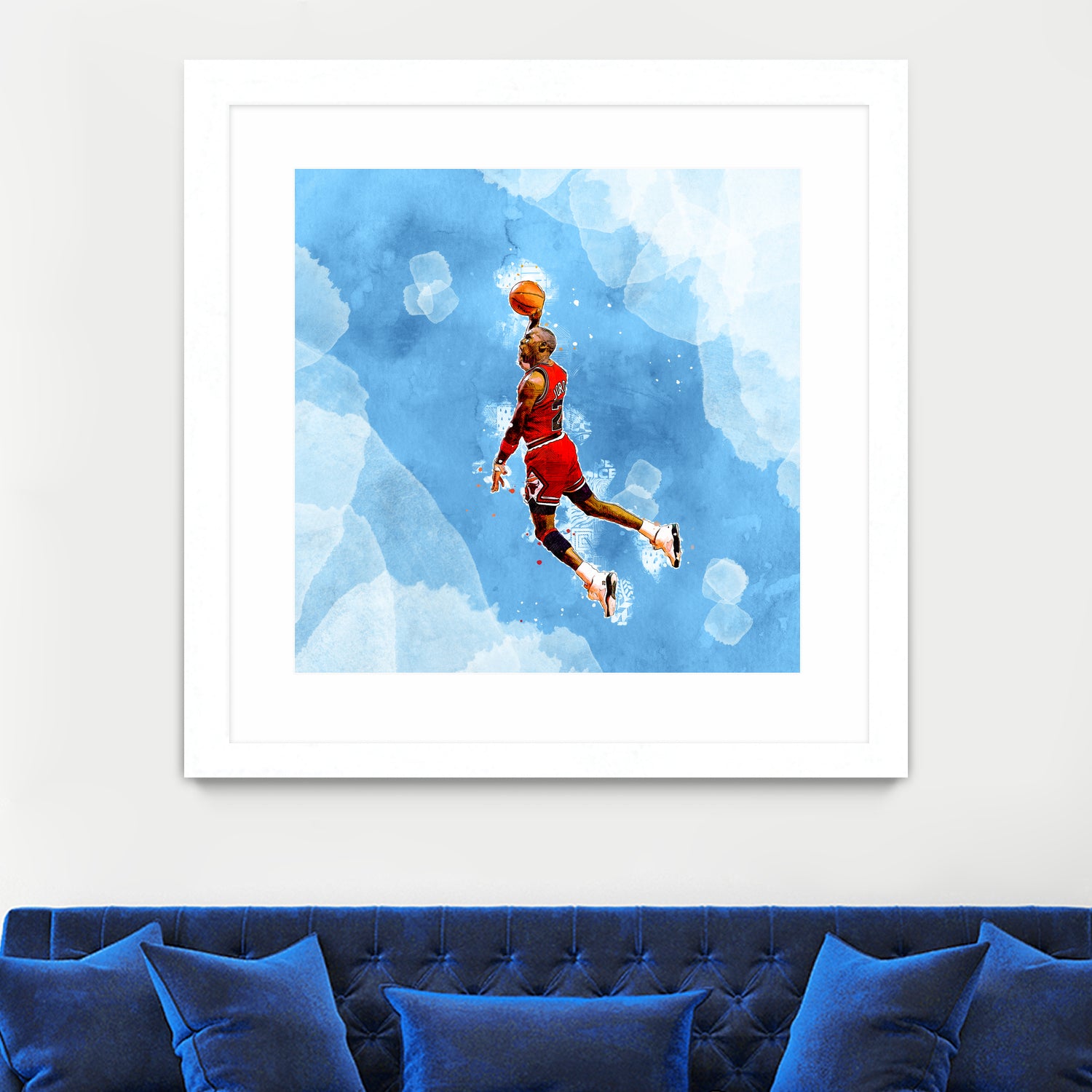 MICHAEL JORDAN by Athaillah Hudanul iman on GIANT ART - blue digital painting