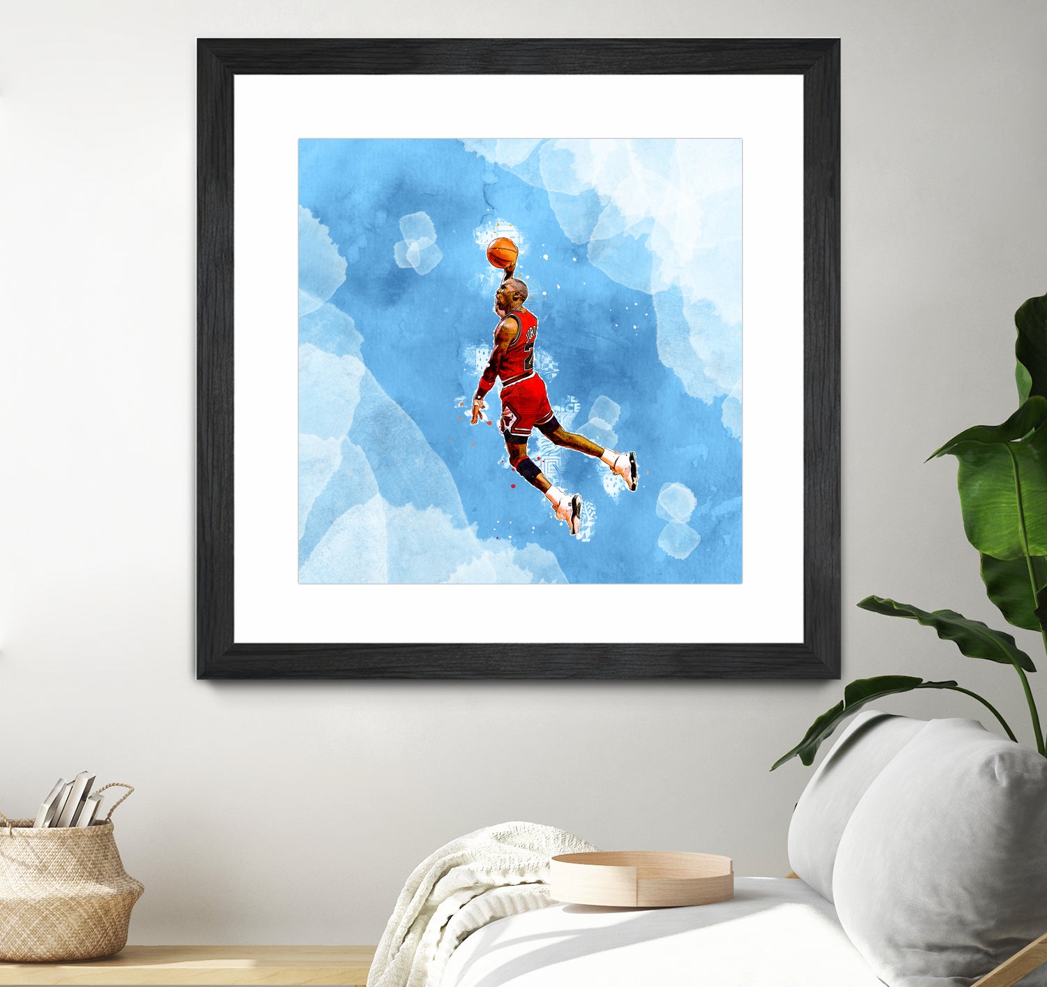 MICHAEL JORDAN by Athaillah Hudanul iman on GIANT ART - blue digital painting