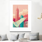 WTC NYC by Remko Heemskerk on GIANT ART - pink digital drawing