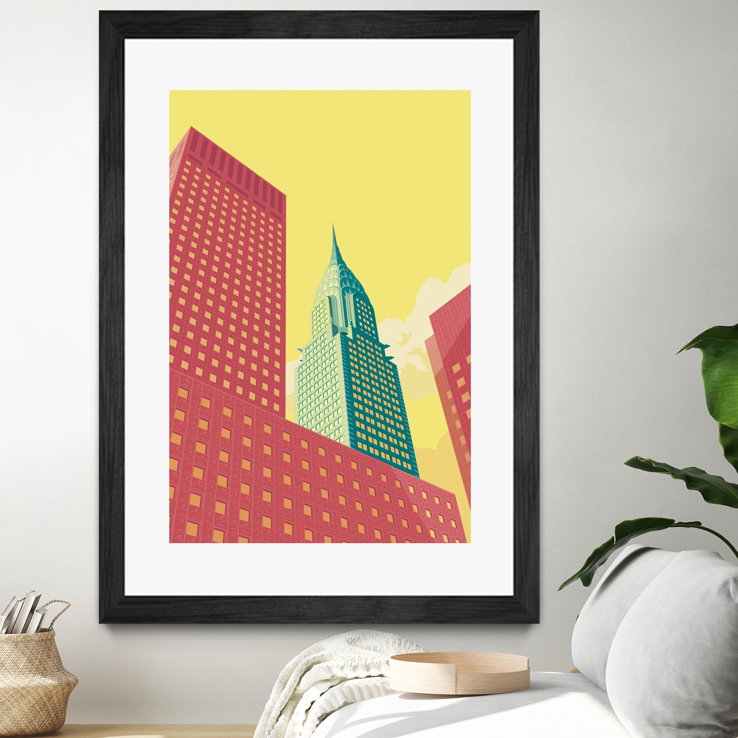 Chrysler Building NYC by Remko Heemskerk on GIANT ART - red digital drawing