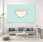 Teacup by Kim Vervuurt on GIANT ART - white digital drawing