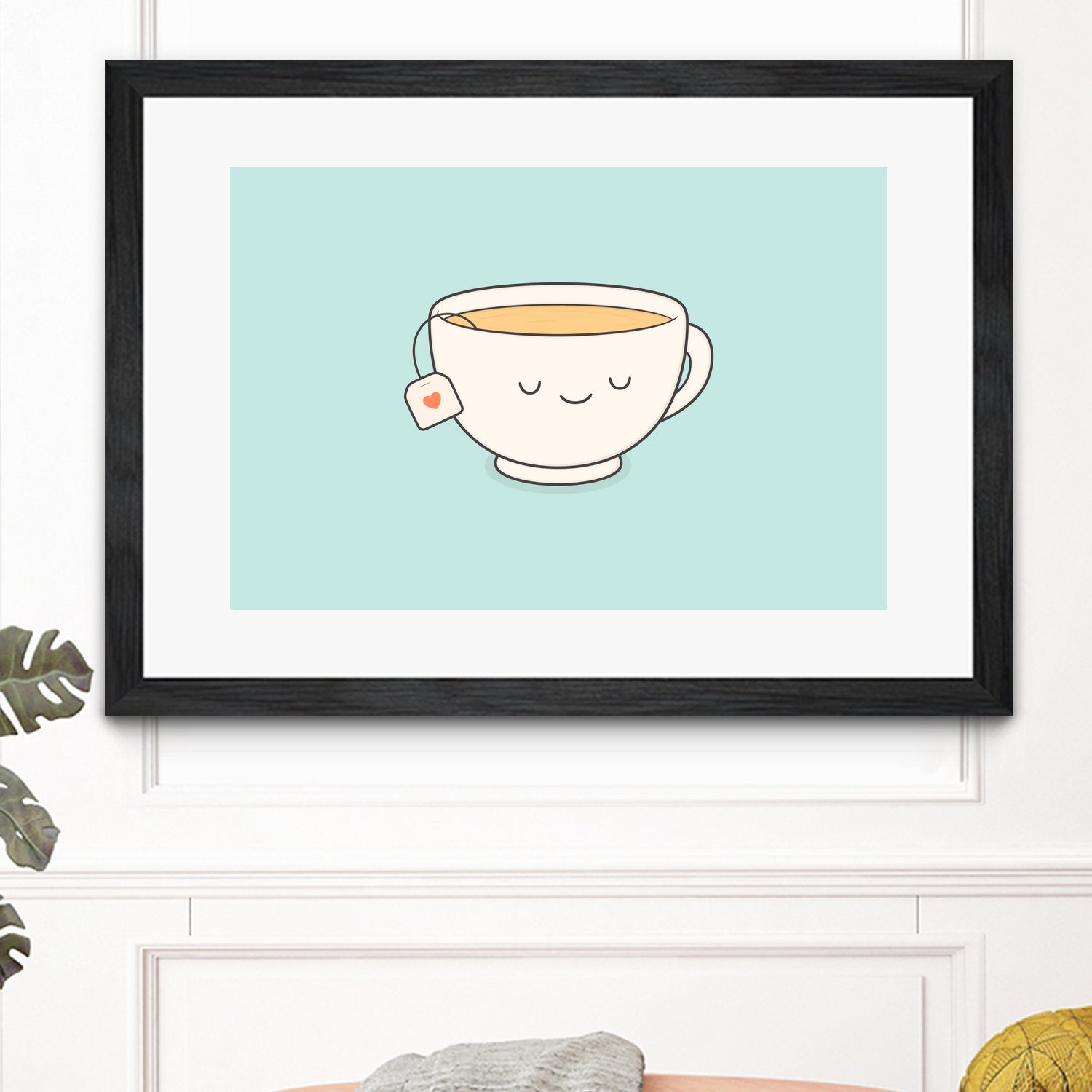 Teacup by Kim Vervuurt on GIANT ART - white digital drawing