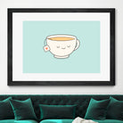 Teacup by Kim Vervuurt on GIANT ART - white digital drawing