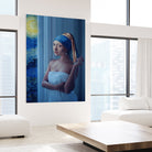 Starry Night Girl by Jonas Loose on GIANT ART - blue digital painting