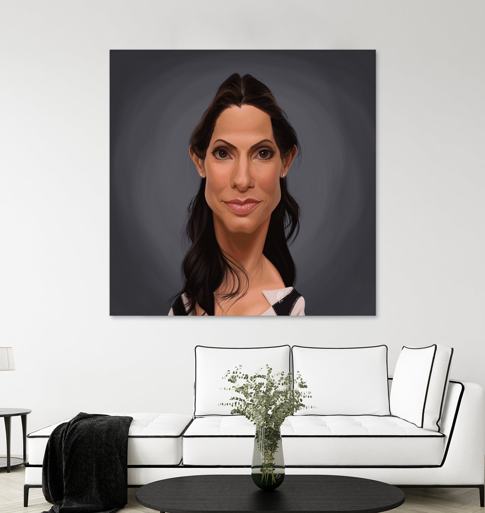 Sandra Bullock by Rob Snow on GIANT ART - orange digital painting