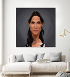 Sandra Bullock by Rob Snow on GIANT ART - orange digital painting