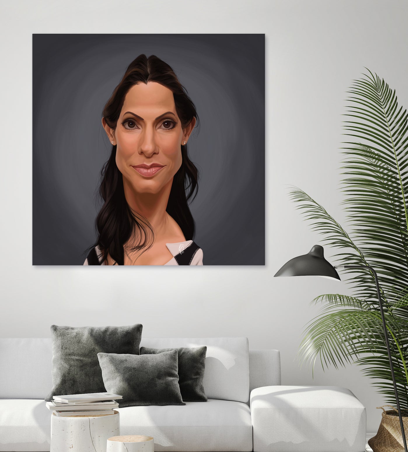 Sandra Bullock by Rob Snow on GIANT ART - orange digital painting