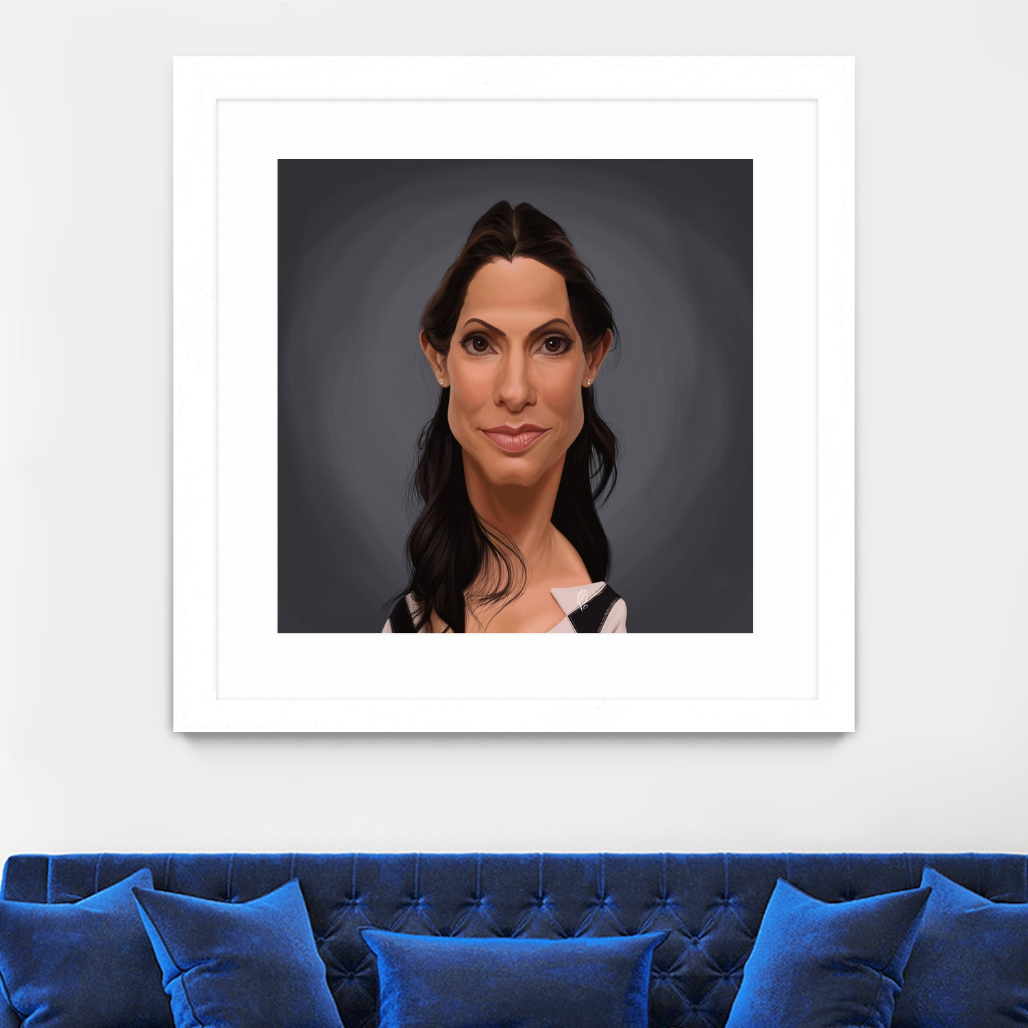 Sandra Bullock by Rob Snow on GIANT ART - orange digital painting