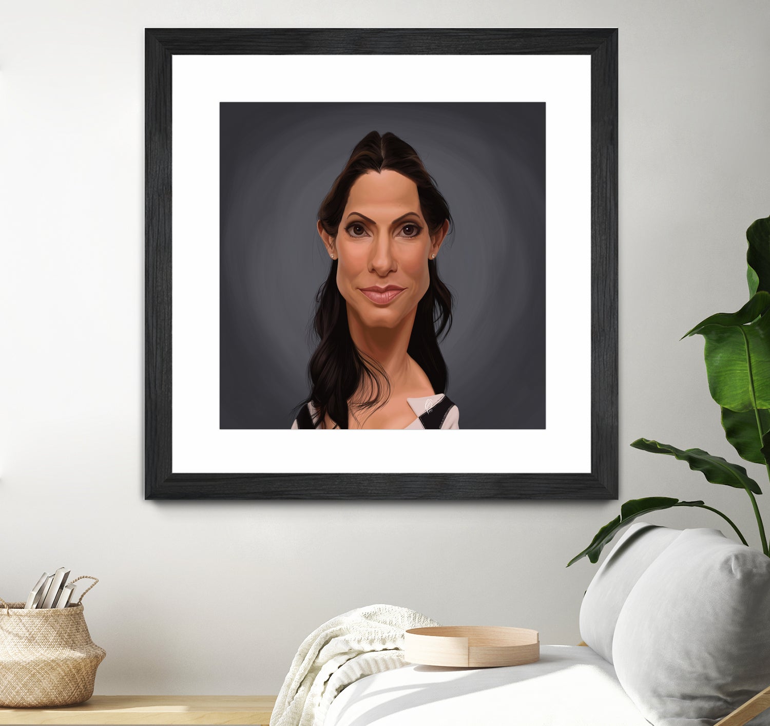 Sandra Bullock by Rob Snow on GIANT ART - orange digital painting