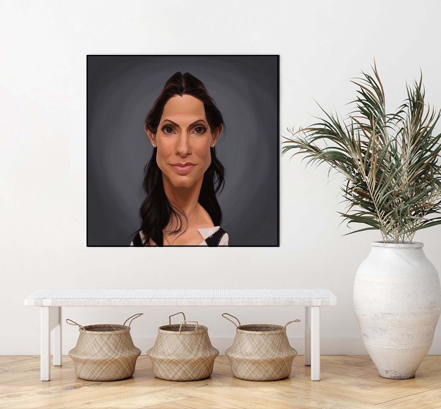 Sandra Bullock by Rob Snow on GIANT ART - orange digital painting