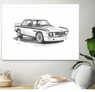 E9 3.0csl by steve pearcy on GIANT ART - black digital drawing