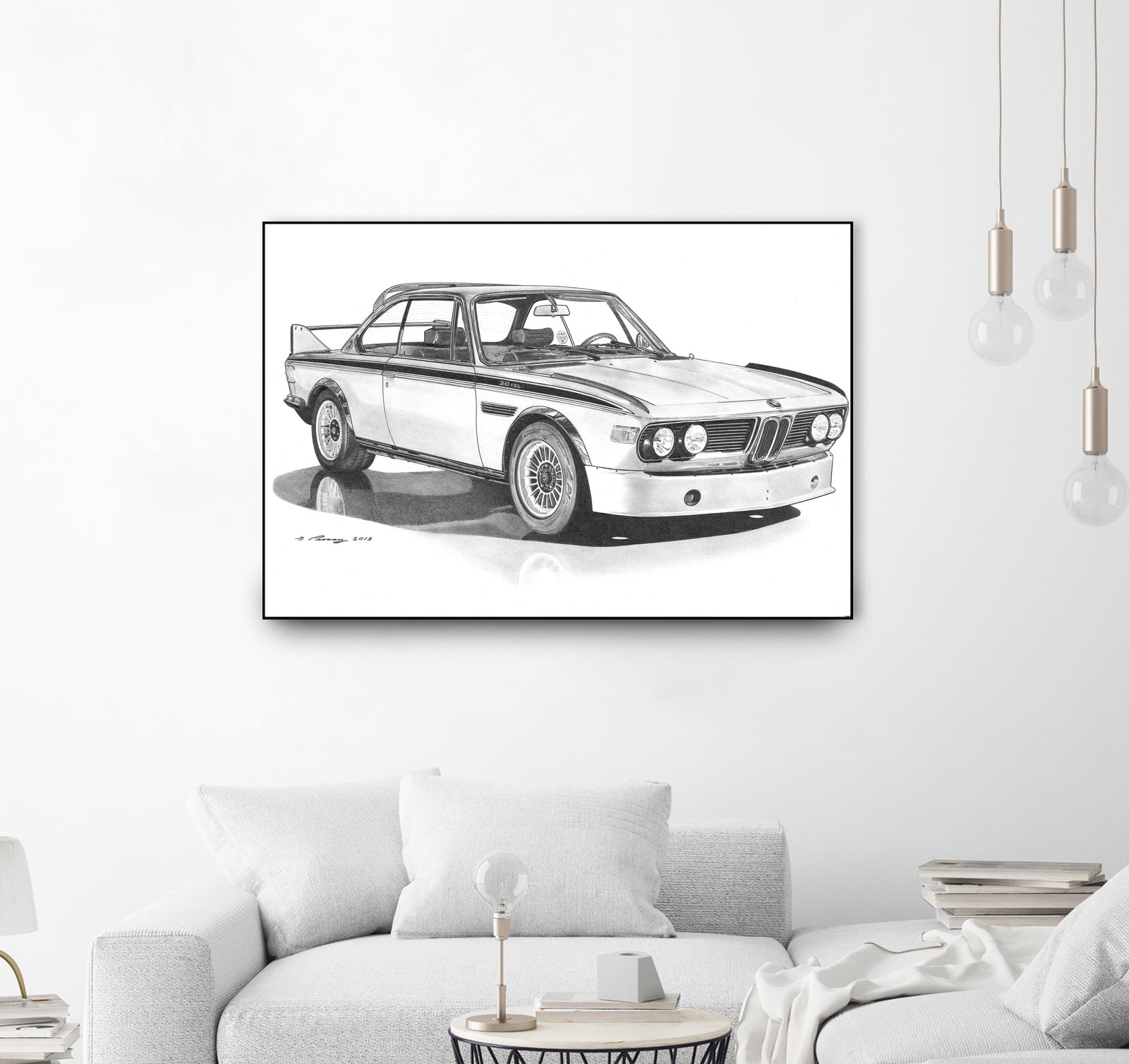 E9 3.0csl by steve pearcy on GIANT ART - black digital drawing