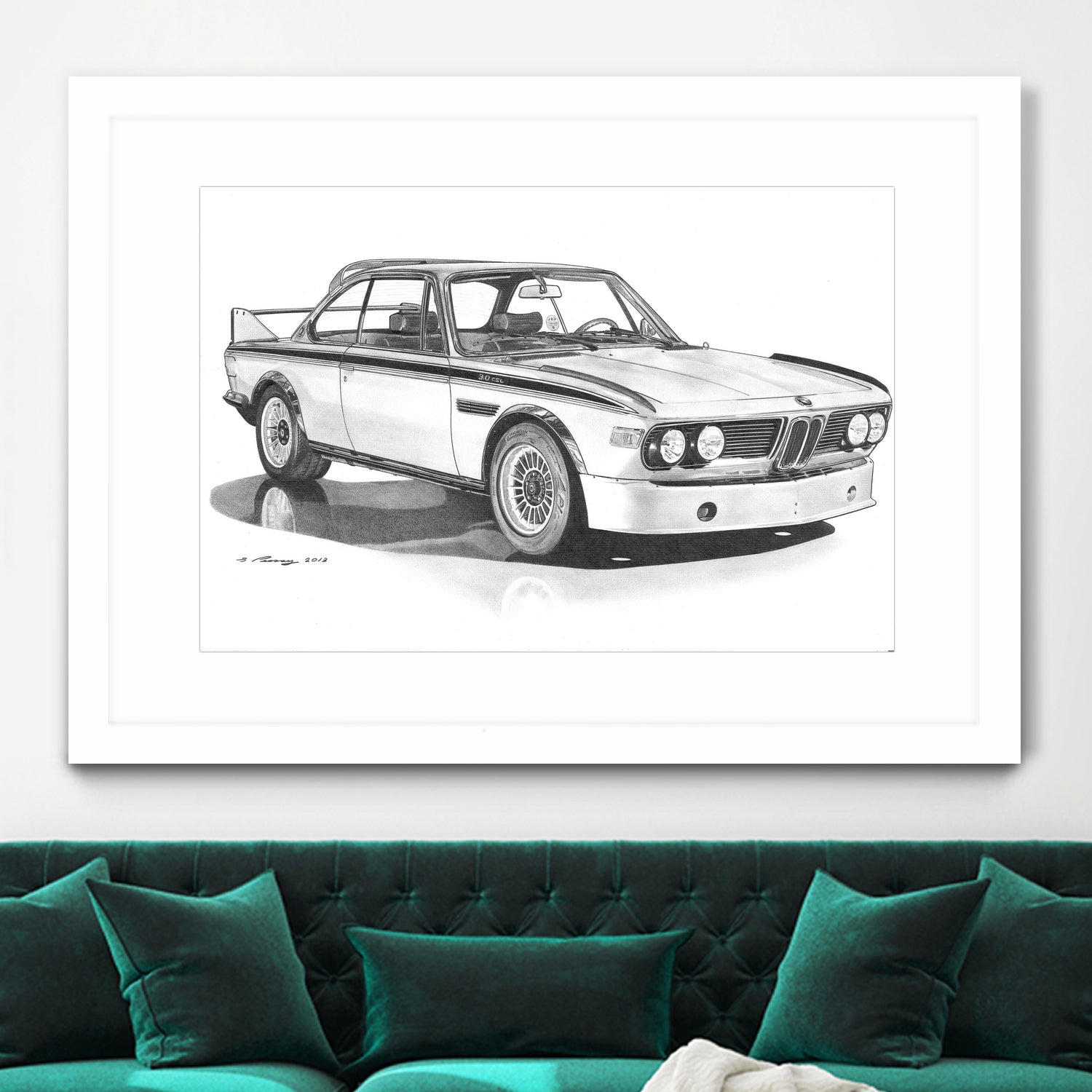 E9 3.0csl by steve pearcy on GIANT ART - black digital drawing