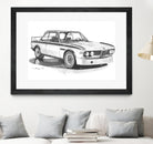 E9 3.0csl by steve pearcy on GIANT ART - black digital drawing