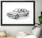 E30 M3 by steve pearcy on GIANT ART - black digital drawing