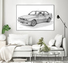 E30 M3 by steve pearcy on GIANT ART - black digital drawing