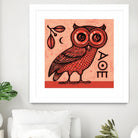 Athena's Owl by Scott Partridge on GIANT ART - red mixed media