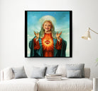 The Golden Girls Betty White Jesus Christ by Nguyet Nguyen Thi Bich on GIANT ART - white digital drawing