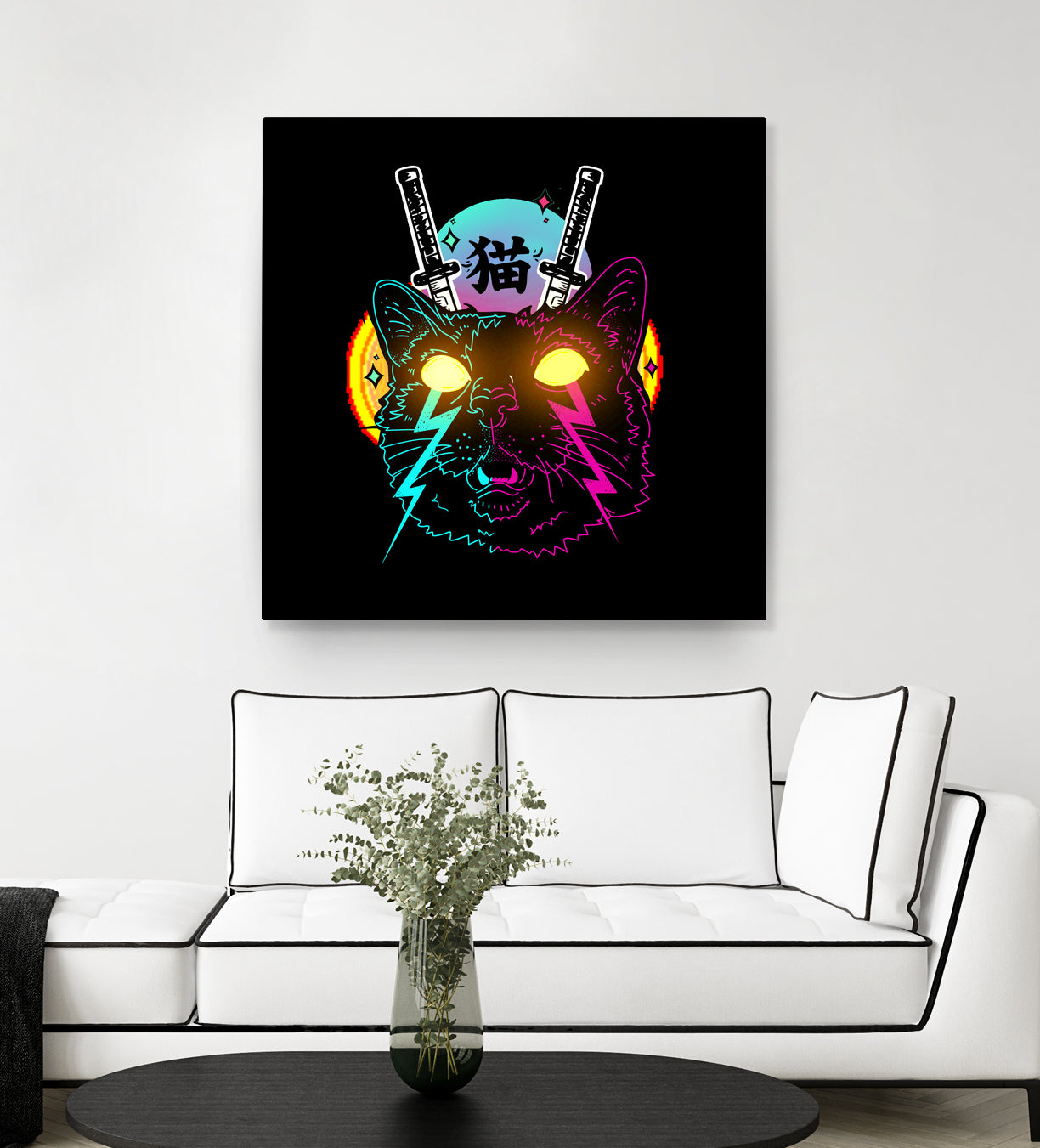 Cyber Cat by Tri Haryadi on GIANT ART - black digital drawing