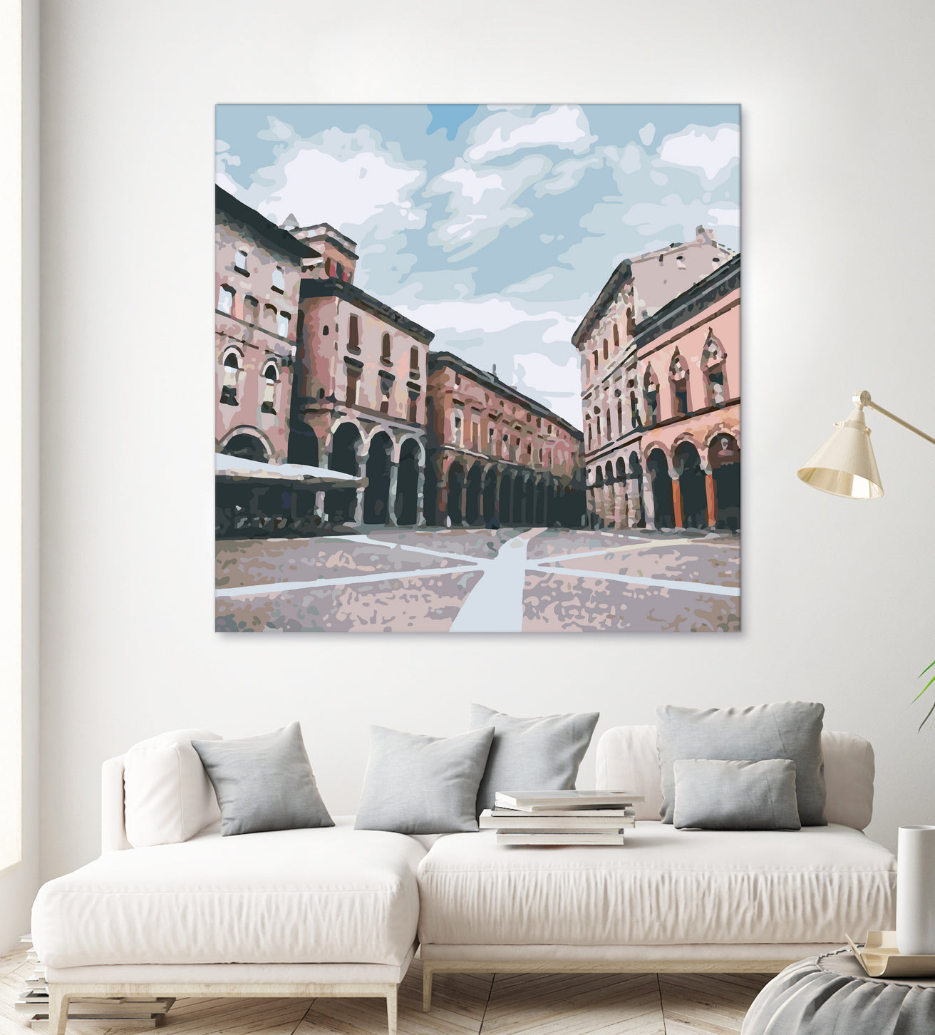 Bologna, Italy by Katarina Kasom on GIANT ART - orange digital painting