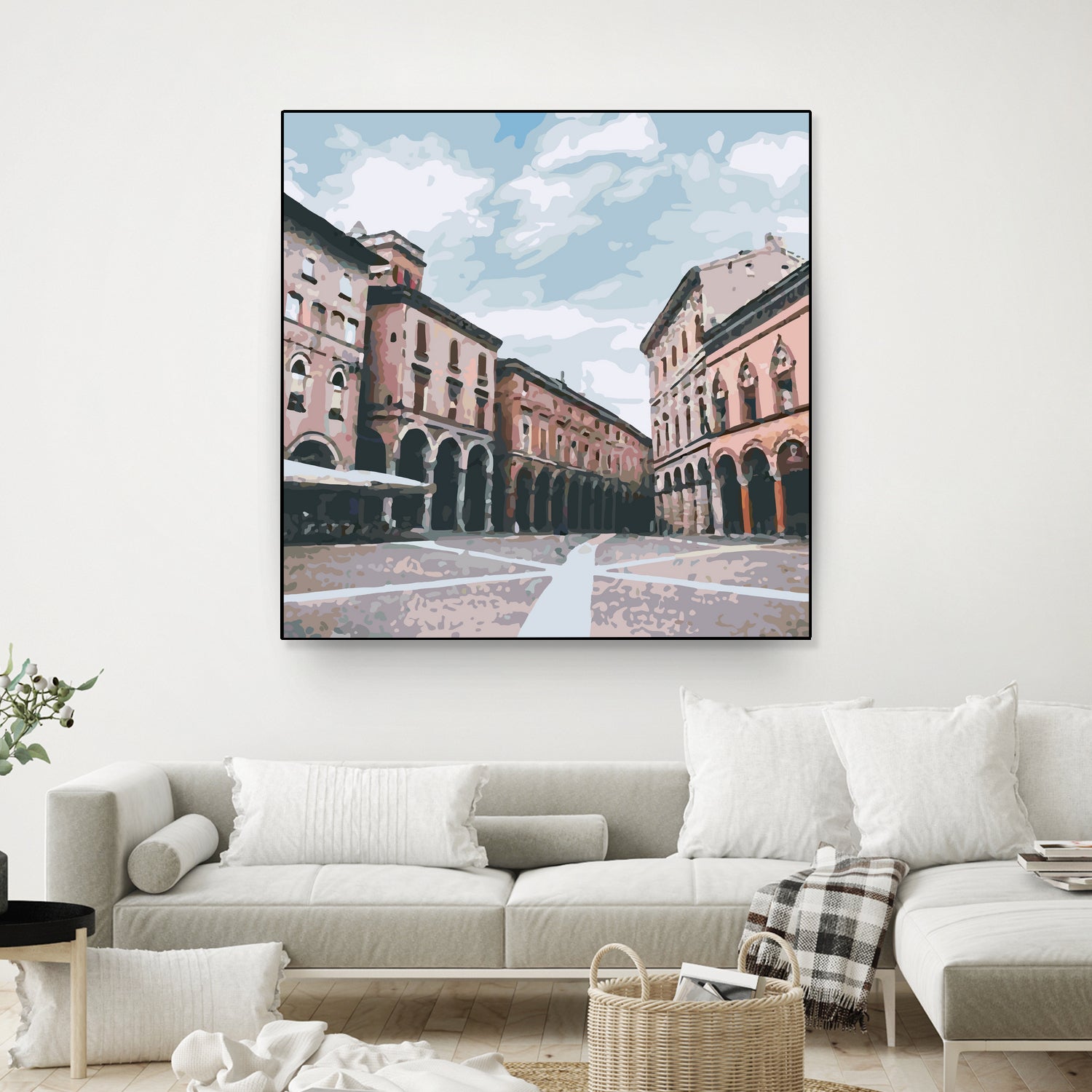 Bologna, Italy by Katarina Kasom on GIANT ART - orange digital painting