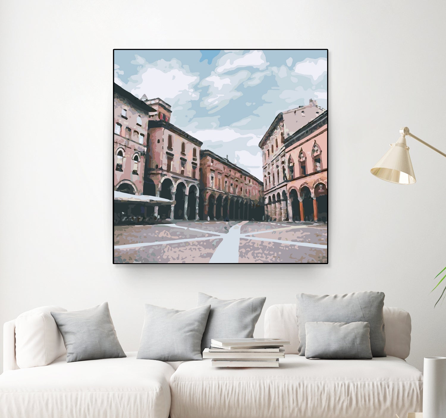 Bologna, Italy by Katarina Kasom on GIANT ART - orange digital painting