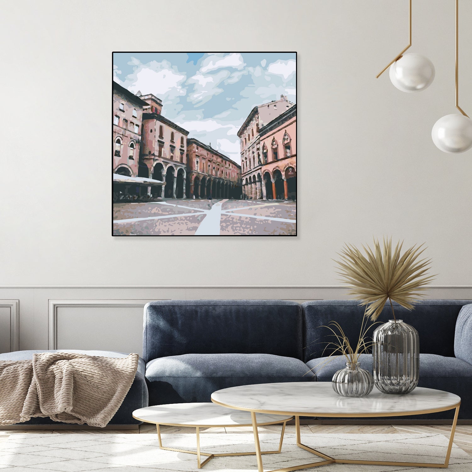 Bologna, Italy by Katarina Kasom on GIANT ART - orange digital painting